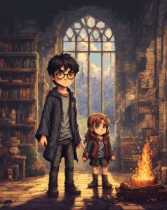 Harry Potter Illustration Pixel Art